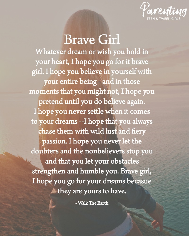 mother daughter quote about being brave