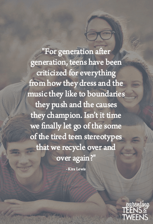 quote about letting teen stereotypes go