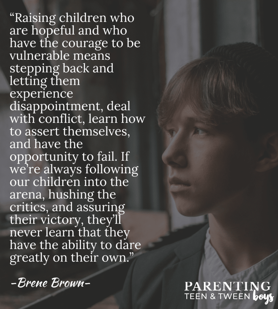 Brene Brown quote about raising kids