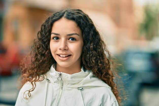 smiling young teen girl